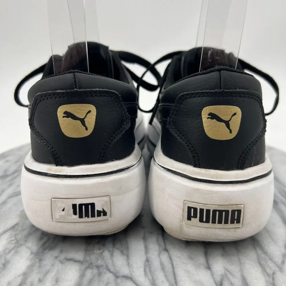 Puma Womens 6 Kaia Platform Sneaker Lace Up Round Toe Low Top Black Shoes 382706